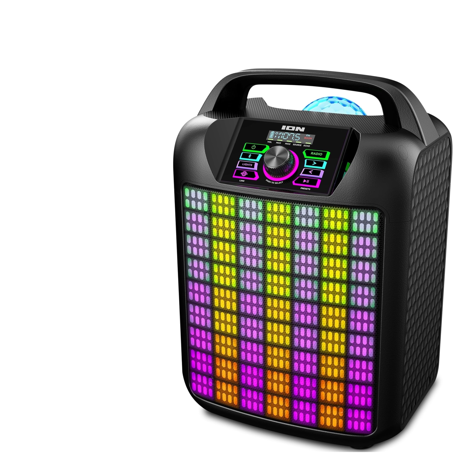 ION Party Rocker Max Mk2 Portable Bluetooth Karaoke Party Speaker with
