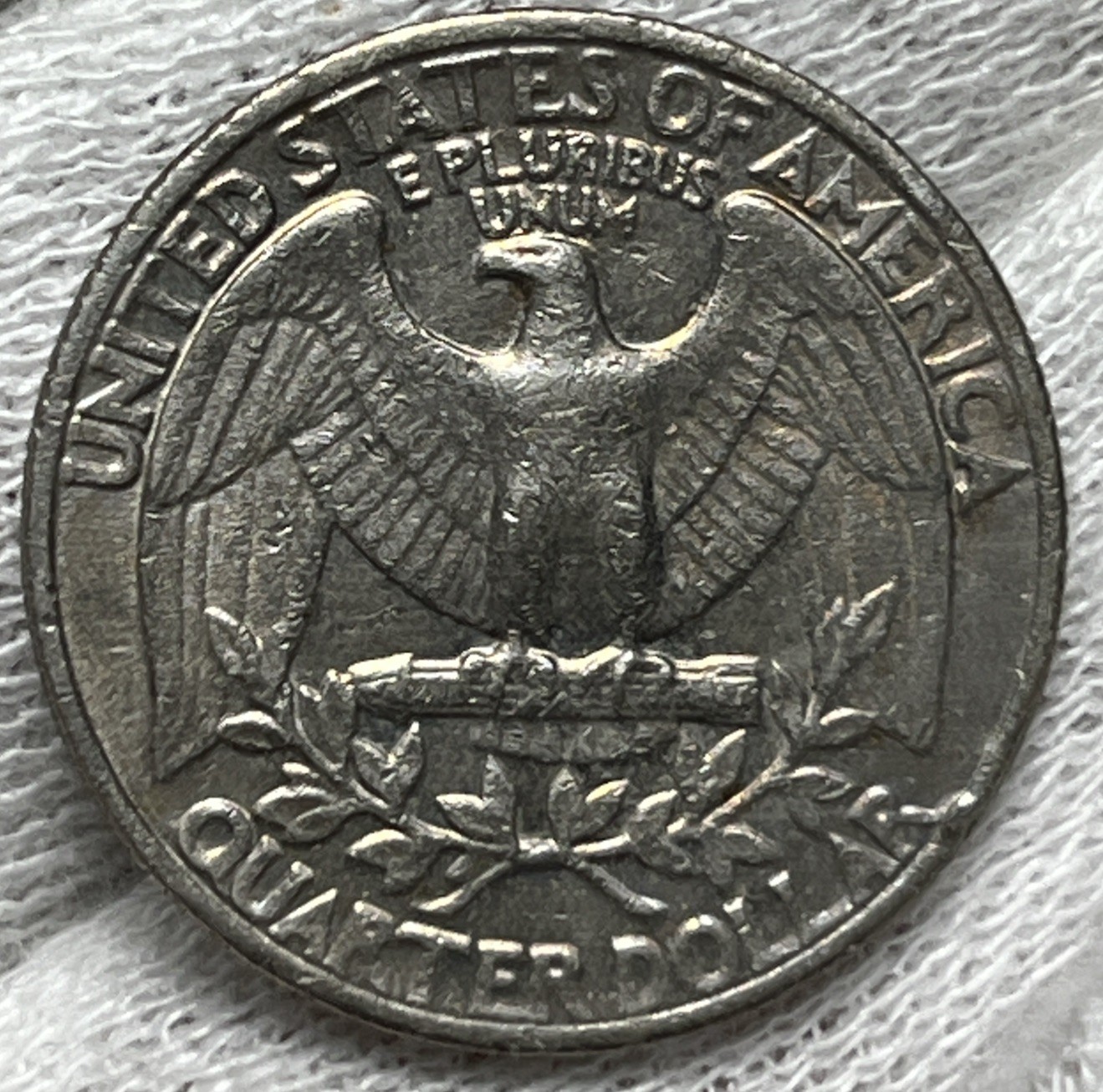 1981 P Washington Quarter Errors DDR Strike Through Grease Rainbow Toning