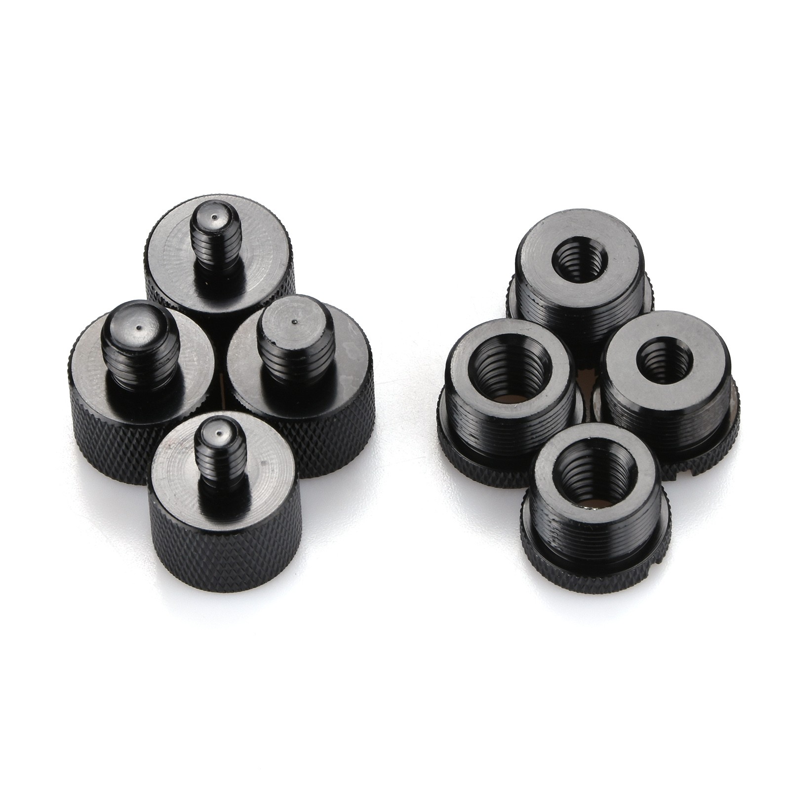 5/8 Female To 3/8 Male,1/4 Female To 5/8 Male Mic Thread Screw Adapter Kits 8*