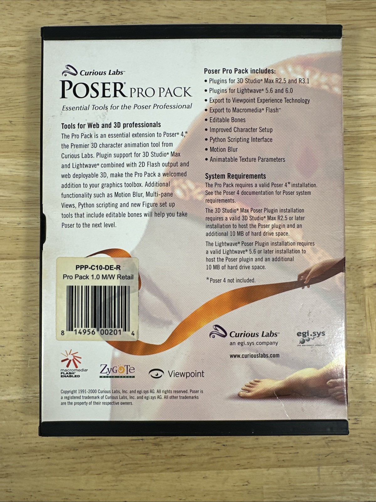 Curious Labs Poser Pro Pack Tools for Poser Professorial Windows & Macintosh