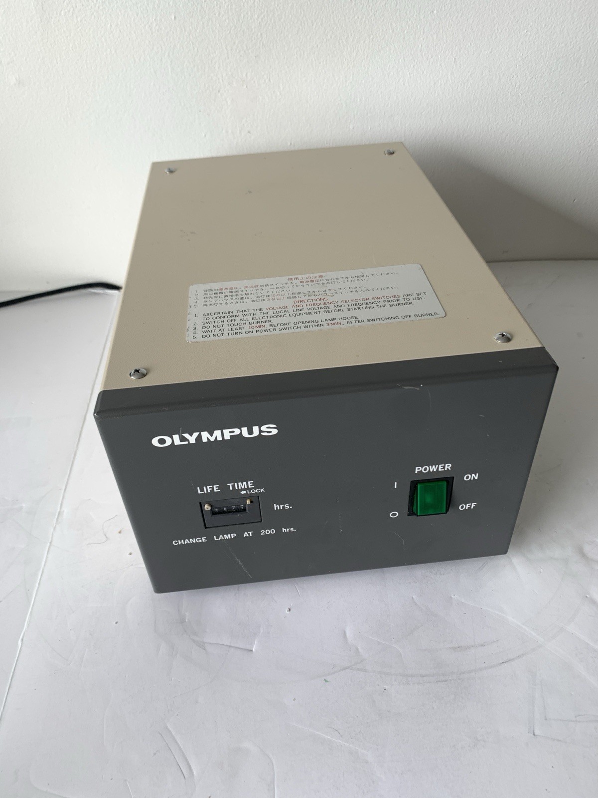 Olympus Microscope BH2-RFL-T2 Fluorescence Mercury 100W Power Supply 220/240V