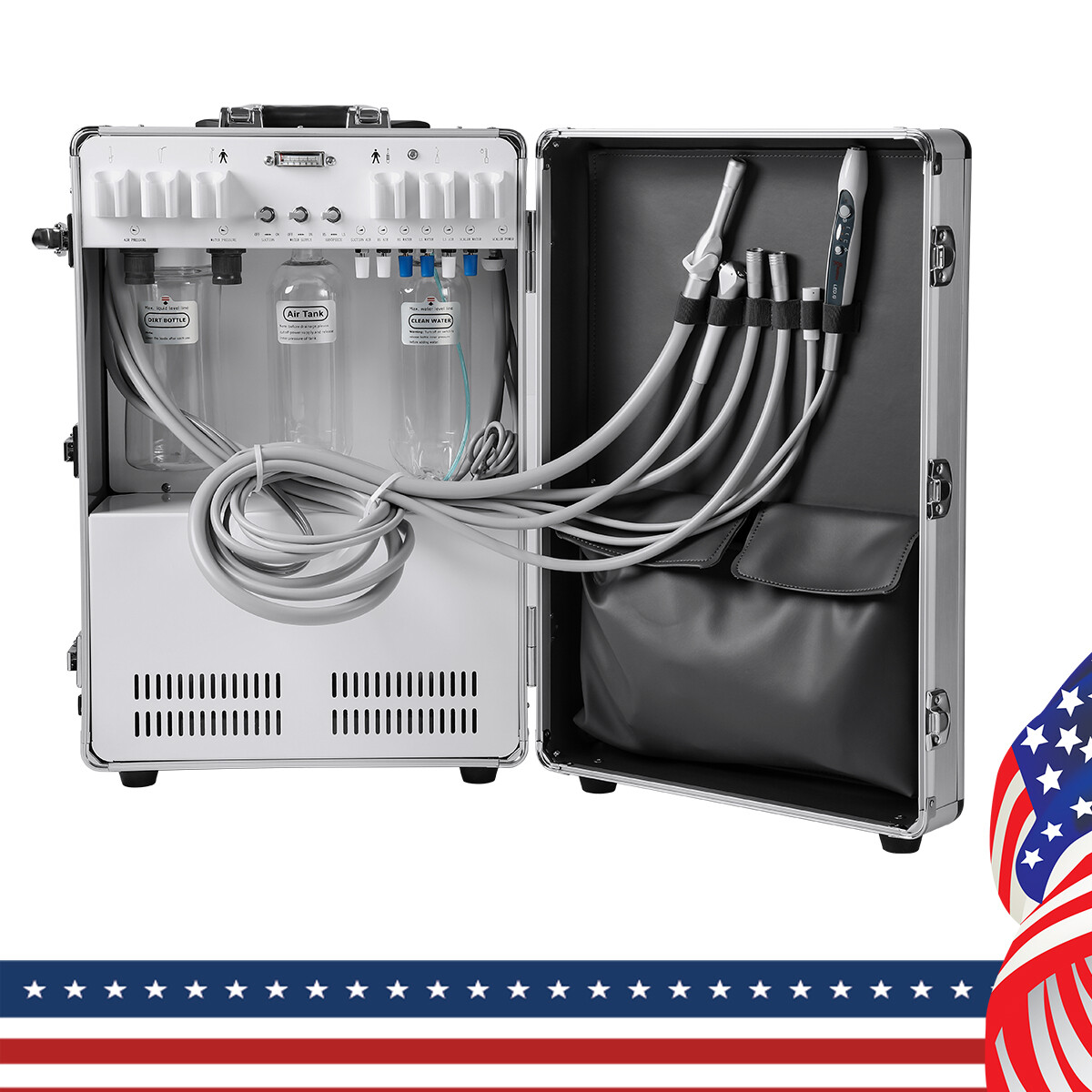 Dental Chair Unit Computer Controlled DC Motor/Moblie Unit System Air Compressor