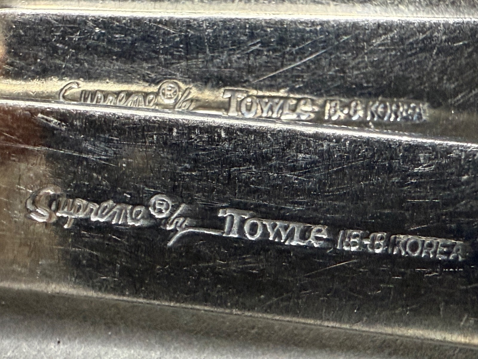 SUPREME by TOWLE SOUTHWEST Salad Forks Korea (Set of 3) Geometric PreOwned VGX