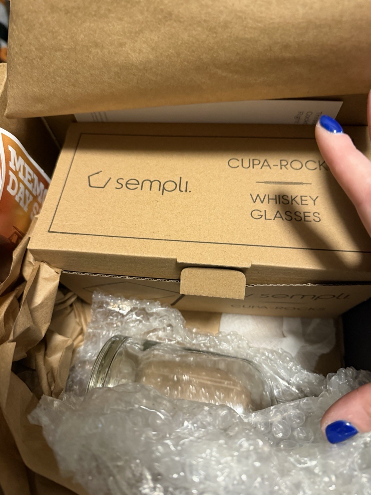 NEW Bespoke Post Aged Box w/ Sempli Cocktail Glasses, Stave, Recipes  & Decanter
