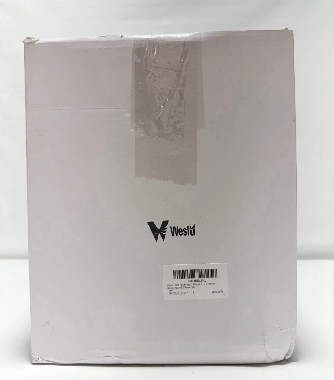 100 Pack Plastic Blister Clamshell Protective Cases Action Figure Display