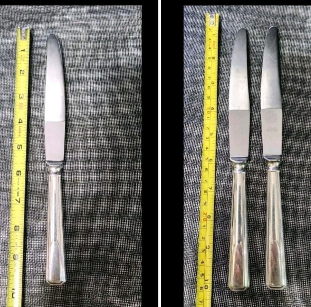 LOT OF 3 JAMES RYALS SHEFFIELD ENGLAND FIRTH NEW FRENCH STAINLESS PLACE KNIVES