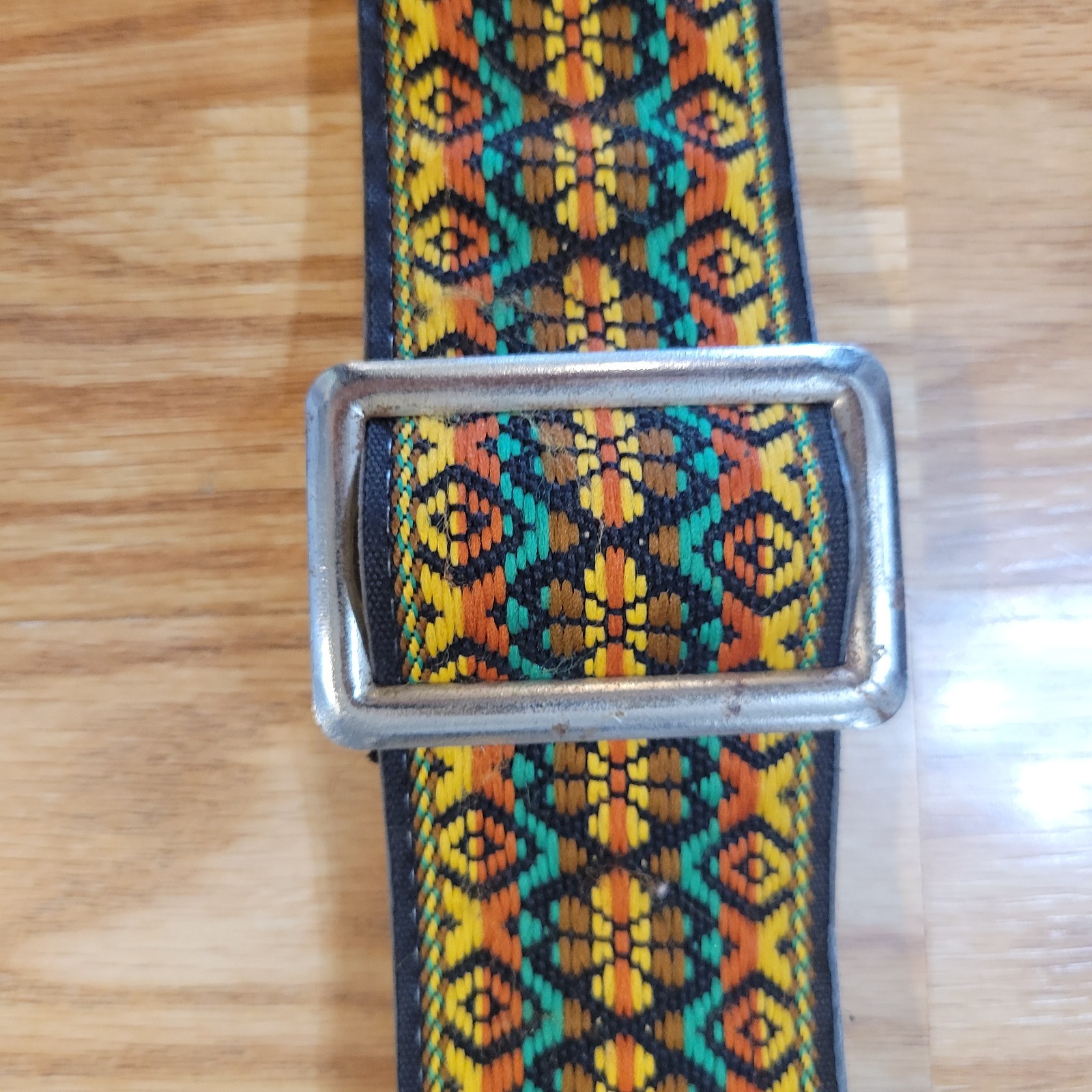 Vtg Ace Guitar Strap RARE Color Combo Woodstock USA Made Hendrix