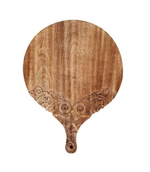 VERSAINSECT nd carved round Chopping & Serving Tray for kitchen, dining table