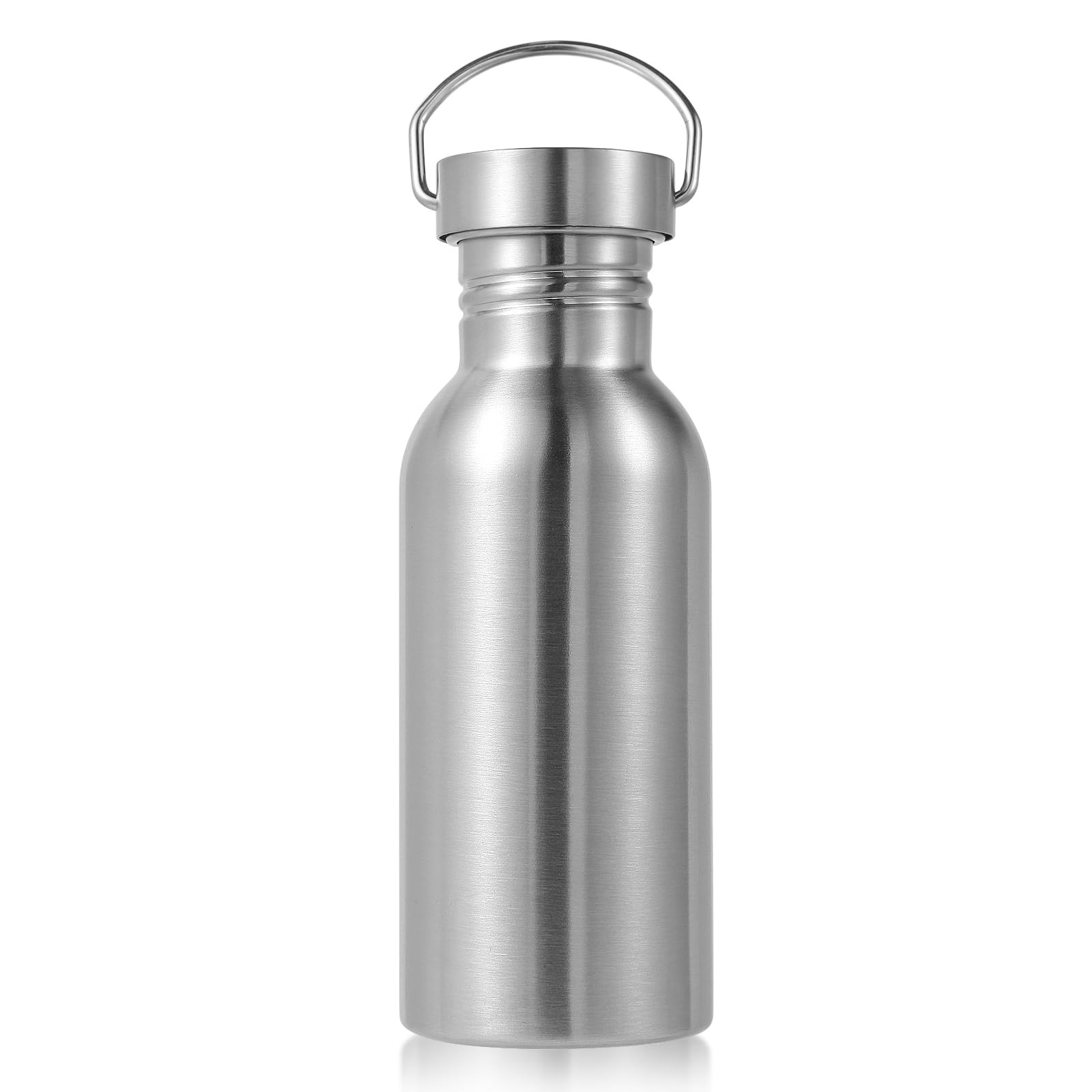 20oz Uninsulated Single Walled Water Bottle, Stainless Steel Reusable Water B...
