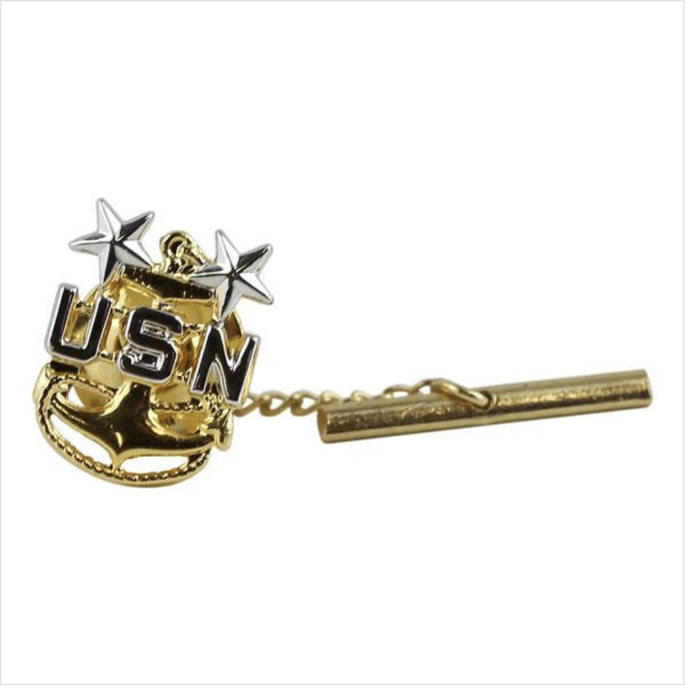 GENUINE U.S. NAVY TIE TAC: E9 CHIEF PETTY OFFICER: MASTER