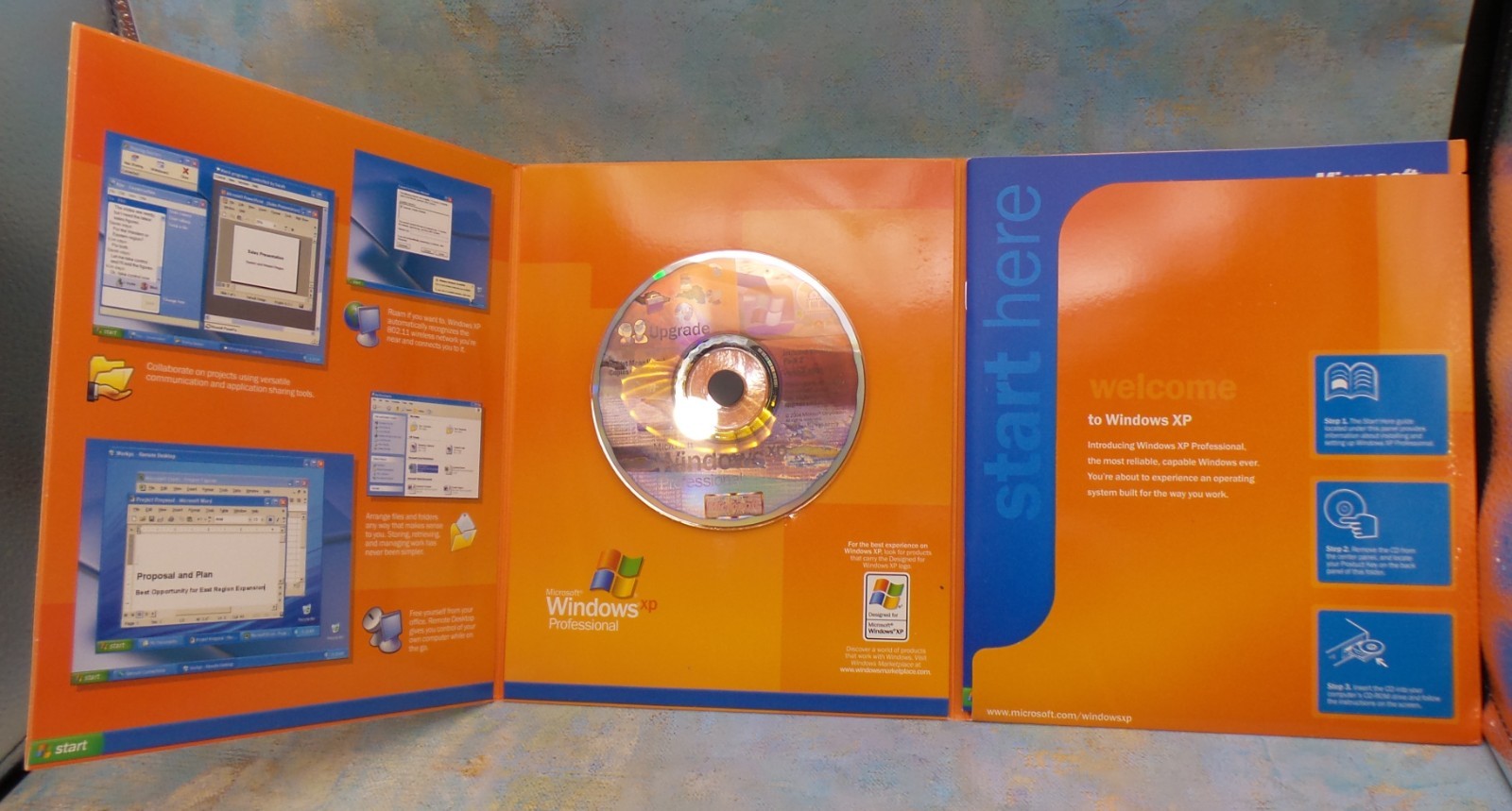 Microsoft Windows XP Professional 2002 Version, 32bit, Retail Package, W/ Keys