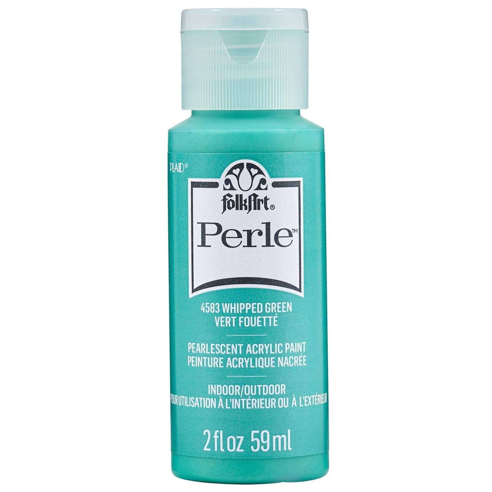 FolkArt Perle Acrylic Paint 2oz-Whipped Green