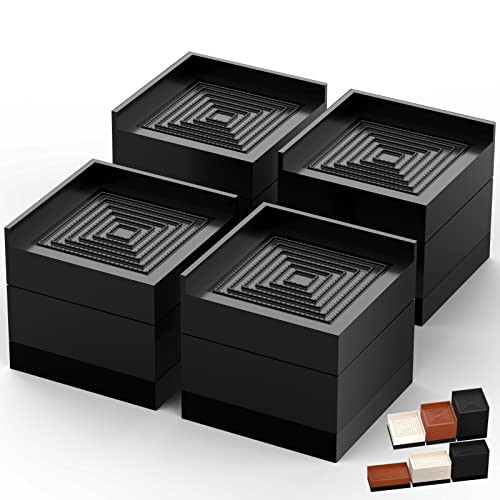 Furniture Risers, Tclouda Bed/Sofa/Desk/Table/Chair 3 Inch-black-square