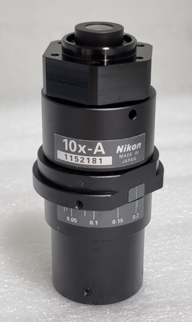 Nikon 10X-A Measuring Tool Microscope TM MM Objective Lens