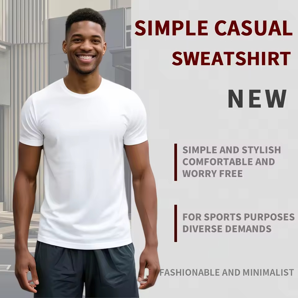 5 Pack Men's Quick Dry T-Shirts – Lightweight Athletic Gym Workout Shirts