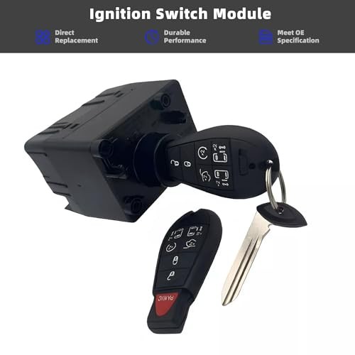 Ignition Switch Module Kit with 2 Keys - Compatible with 2008-2010 68210150AB