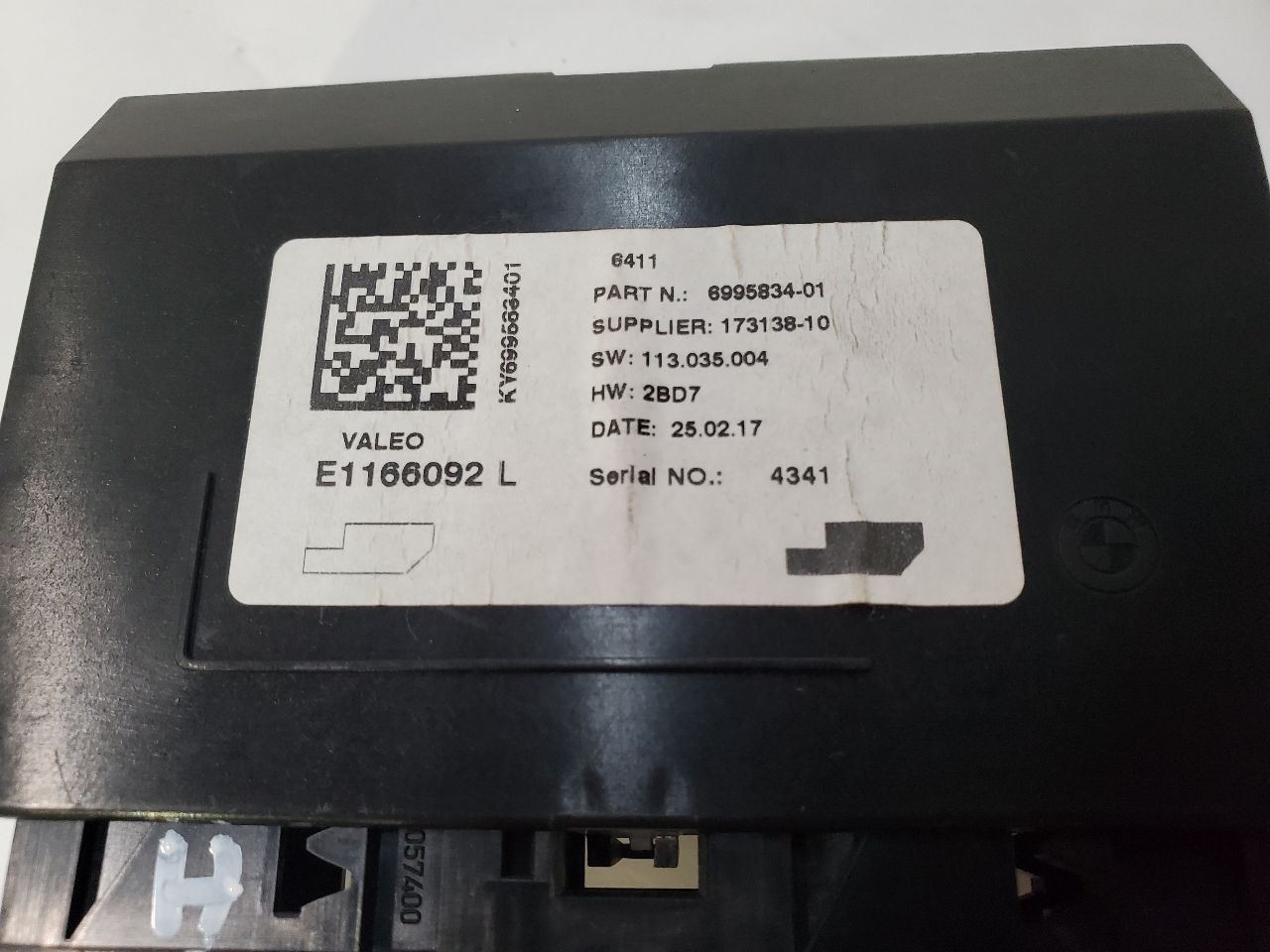 2017 BMW X1 OEM Climate Control Module 6995834-01