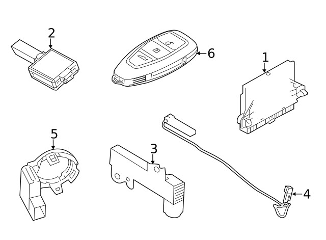 Genuine Ford Keyless Entry Receiver 6G9Z15K602F
