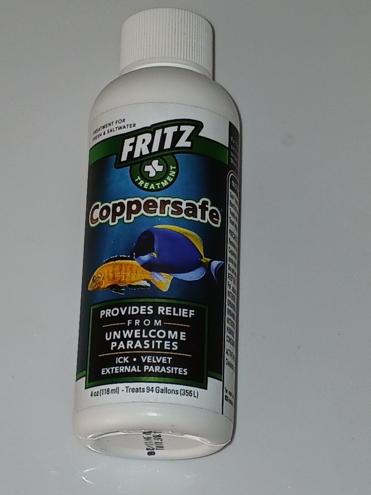 Fritz Coppersafe (4 oz) Relief From Unwelcome Parasites Treats 94 Gallons NEW