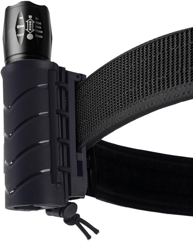 Flashlight Holder for Duty Belt Tactical MOLLE Torch Holster Rotatable Light Car