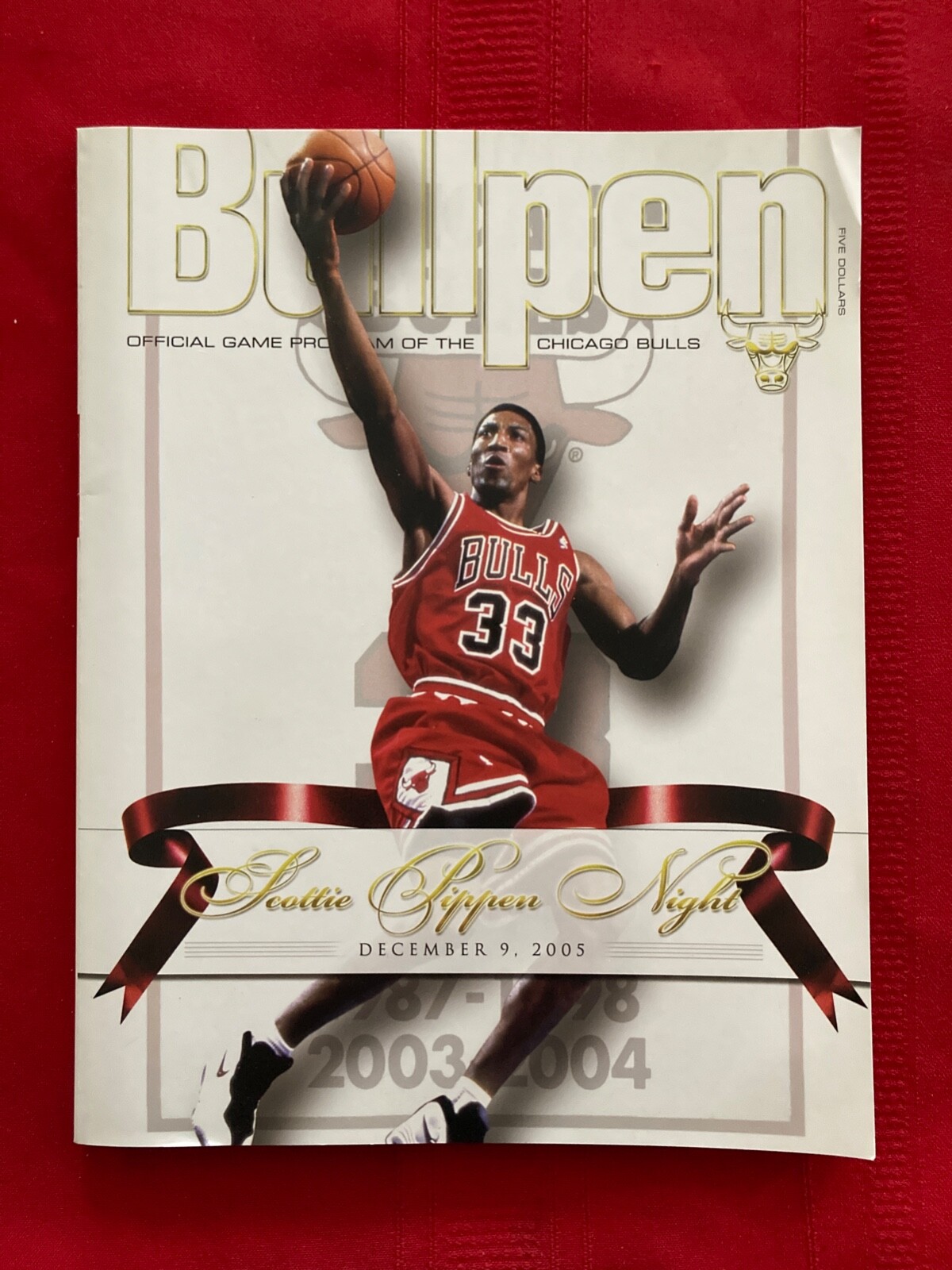 2005-2006 NBA Scottie Pippen Night program / 12-9 / Lakers-Bulls / Chandler