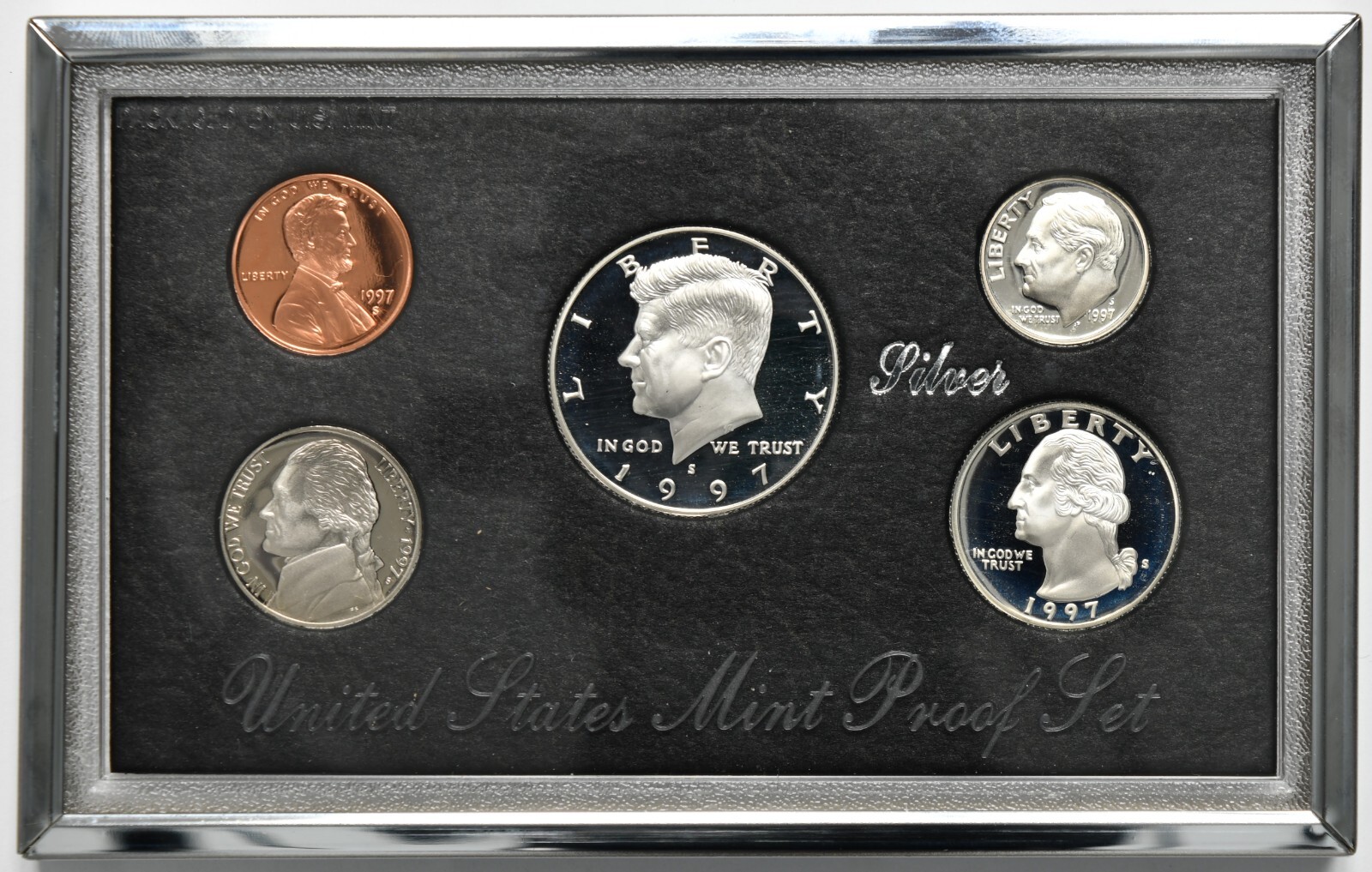 1997 United States Premier Silver Proof Set w/ Box & COA