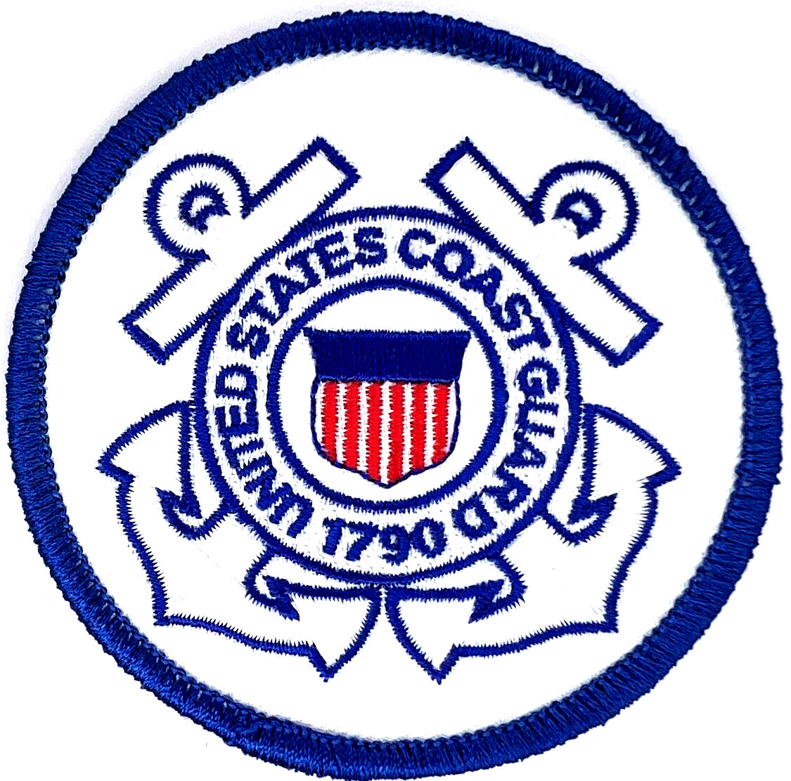 UNITED STATES COAST GUARD 1790 MILITARY EMBROIDERED IRON ON PATCH EE-16