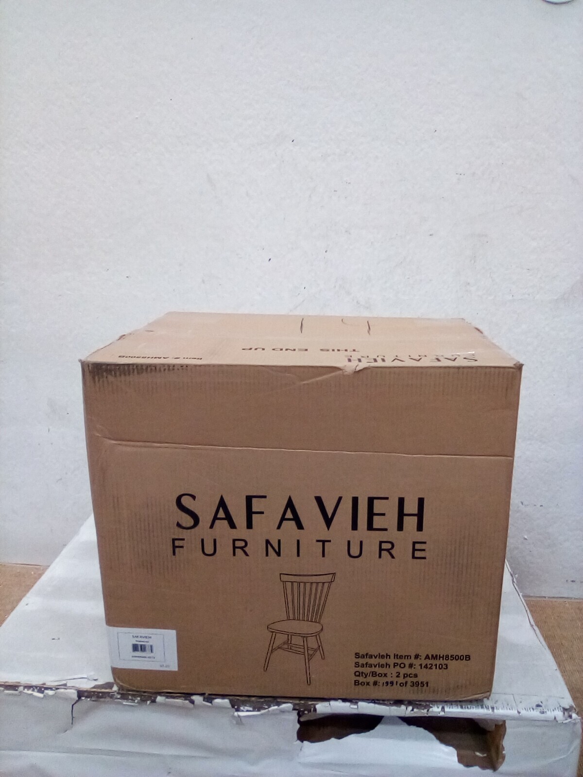Safavieh PARKER SPINDEL SIDE CHAIR, Reduced Price 2172729348 AMH8500B
