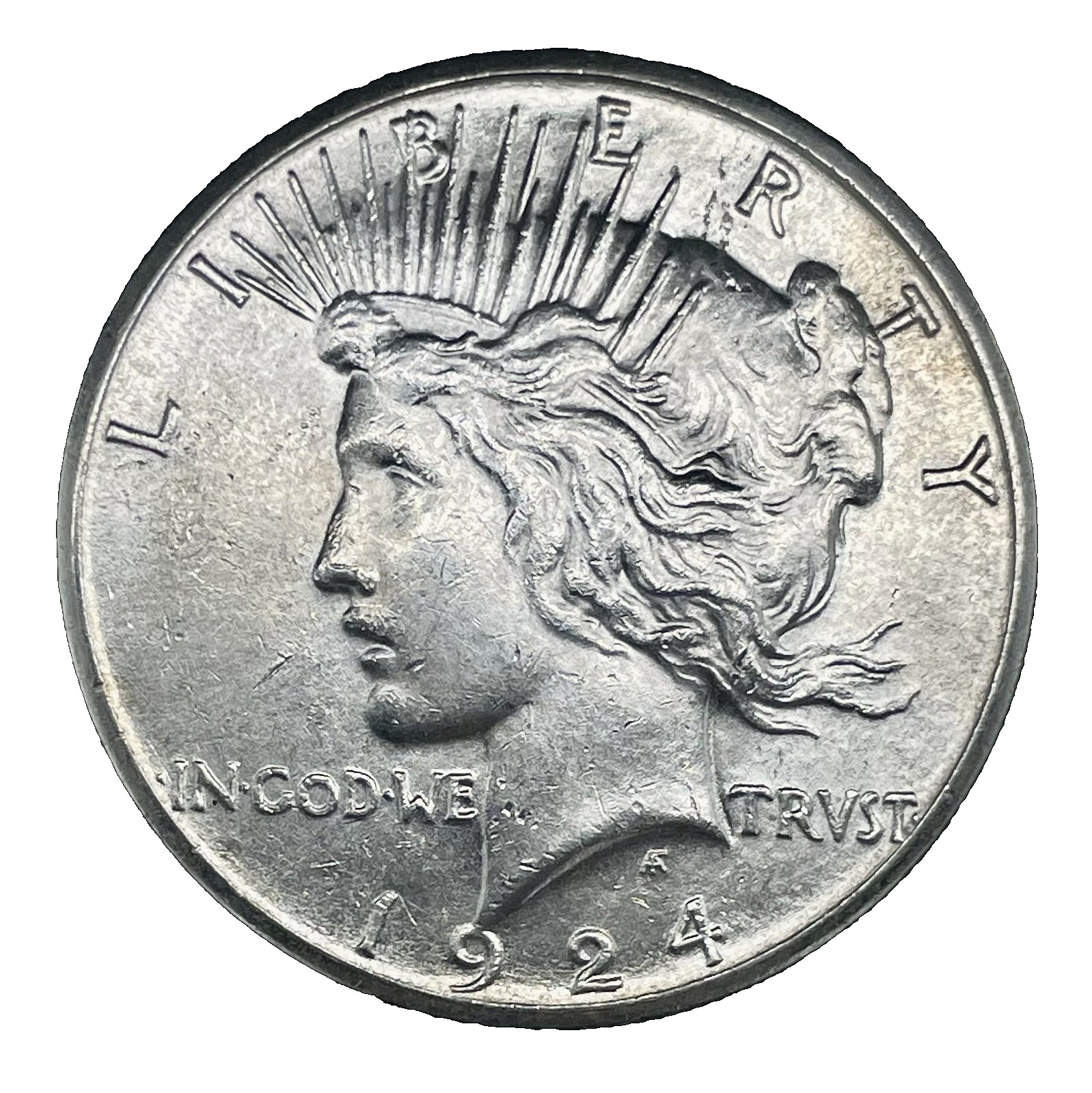 1924 S Peace Silver Dollar Choice BU *Uncirculated* MS $1 US Coin # 511