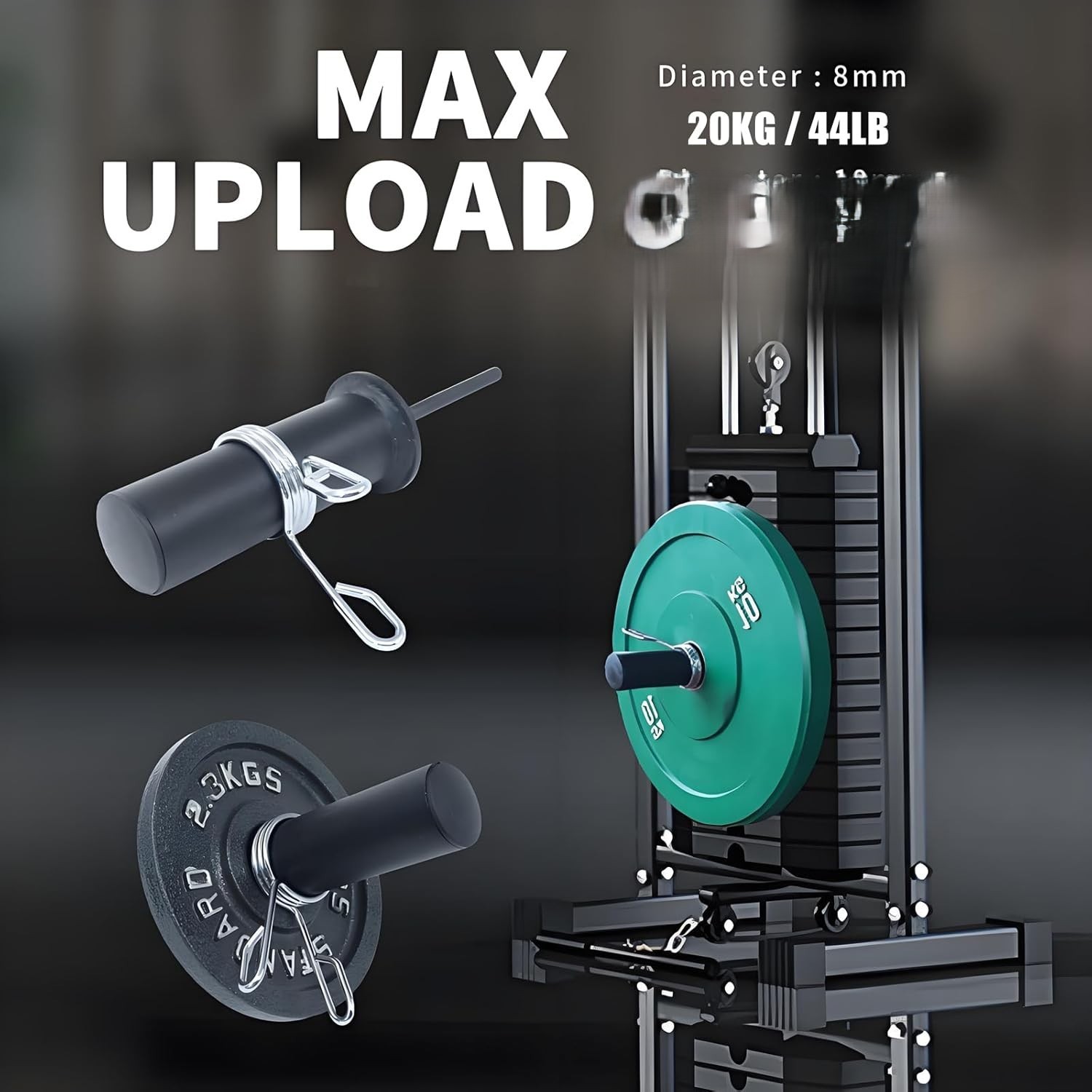 Weight Stack Pin Gym Pin for Home Gym and Cable Machine, Weight Stack Extender