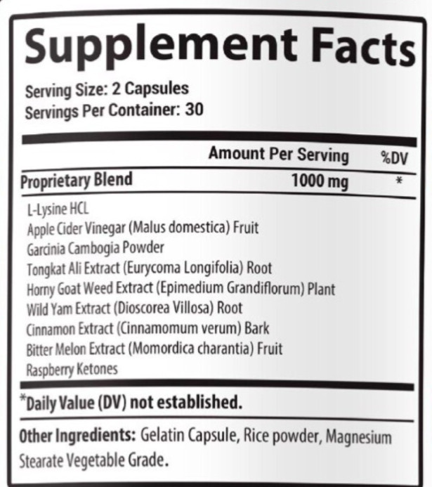 Tropical Rise for Men Pills Tropical Rose to Supports Male Vitality 120ct 2 Pack