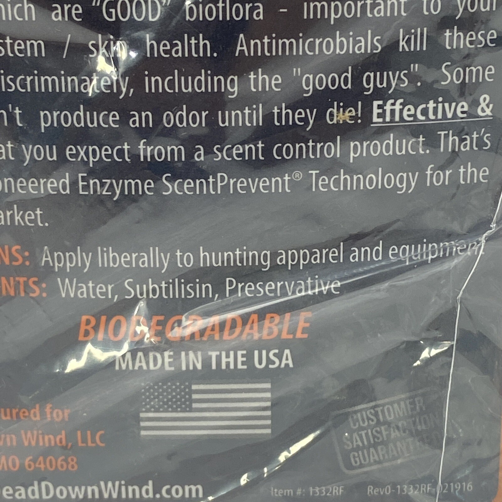 Dead Down Wind Evolve 3D+ Terminates A Wider Range Of Orders. 88 Ounces Total