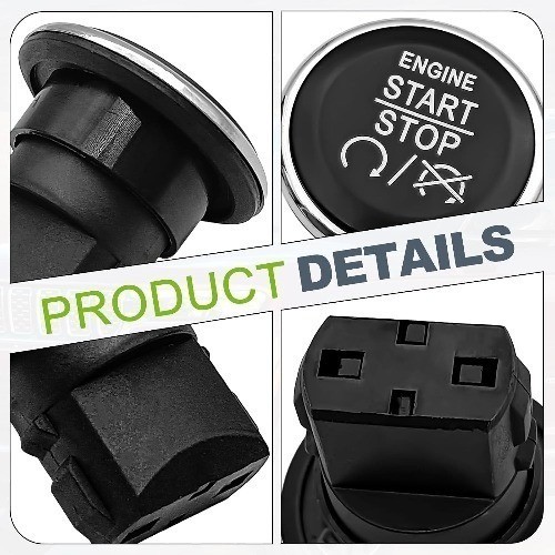 Push Start Ignition Button Switch Replacement Fit for Commander Challenger Town