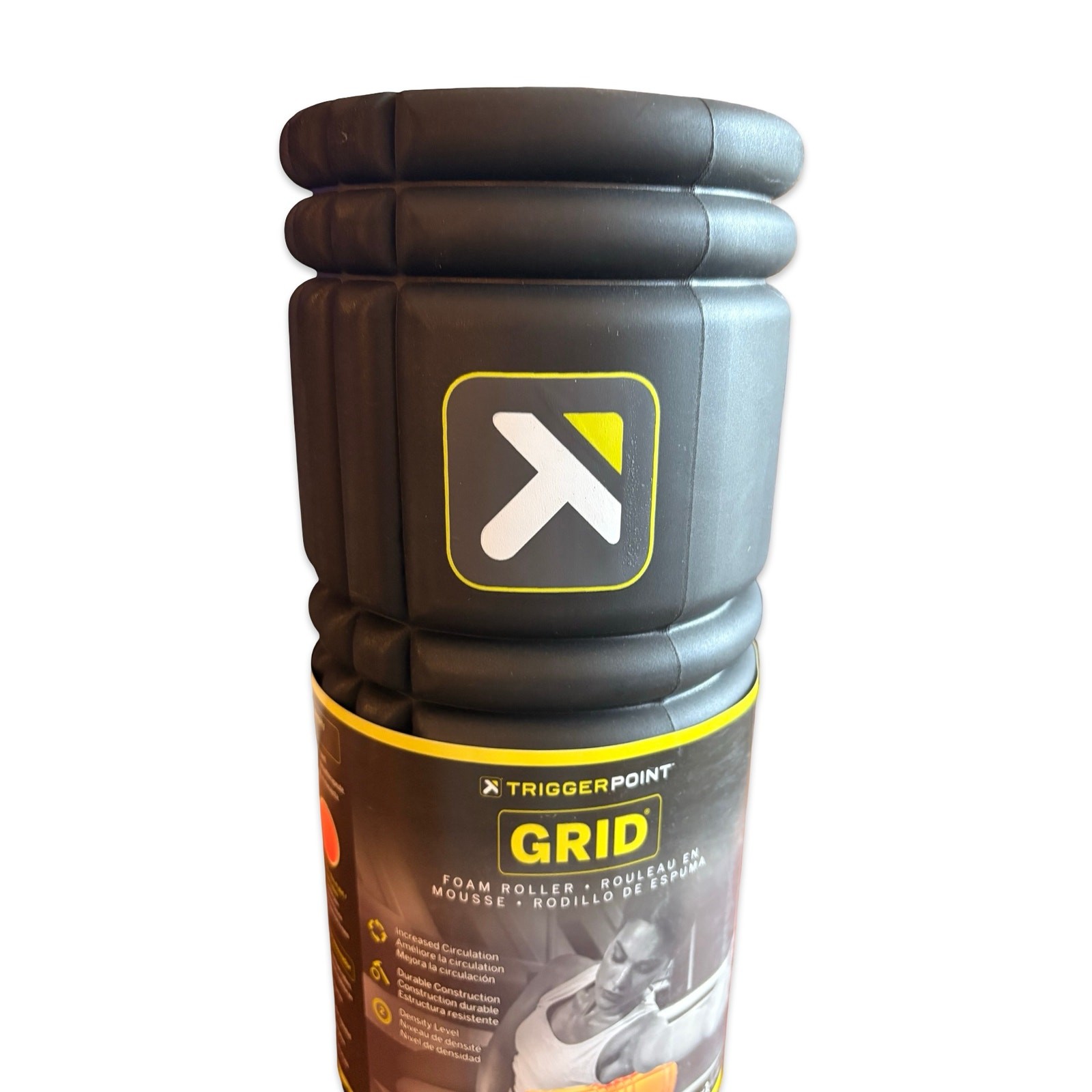 TriggerPoint GRID Foam Roller Level 2 Firmness 13" Black New Sealed Exercise