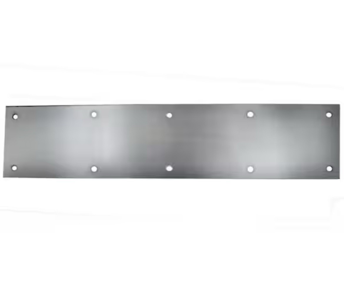 8 In. X 34 In., Stainless Steel, Door Kick Plate