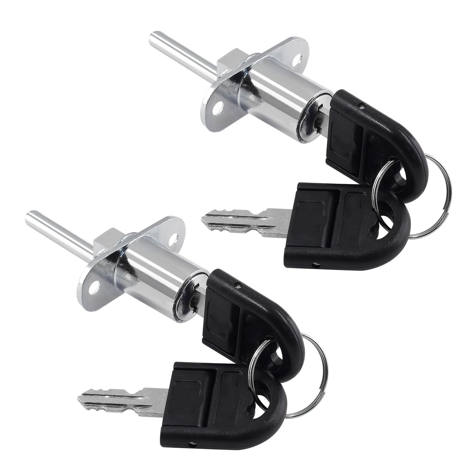 Biaungdo 2 Pcs Zinc Alloy Drawer Lock, 16mm Desk Office Cabinet Safety Lock W...