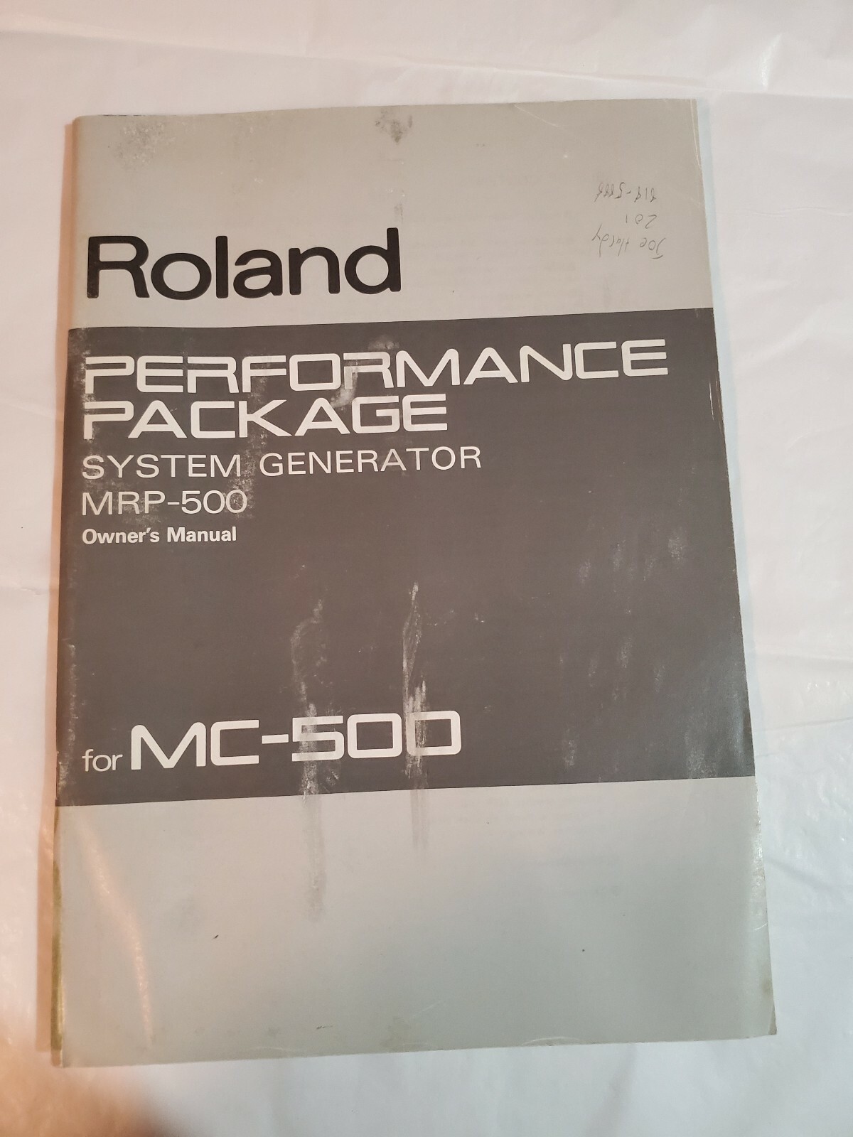 Roland Performance Package MRP-500 Owner's Manual MC-500