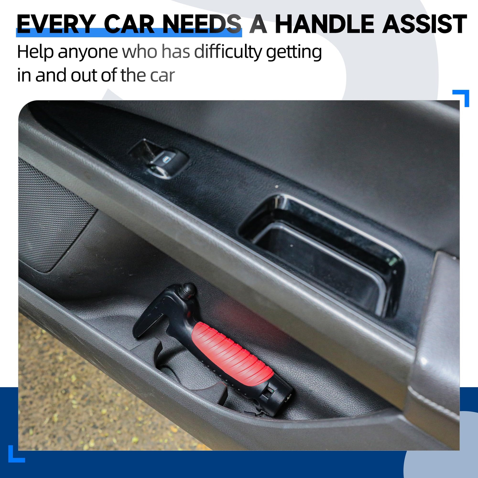 4 in 1 Car Door Handle Assist for Elderly 2PCS - Multifunction Car Transfer A...