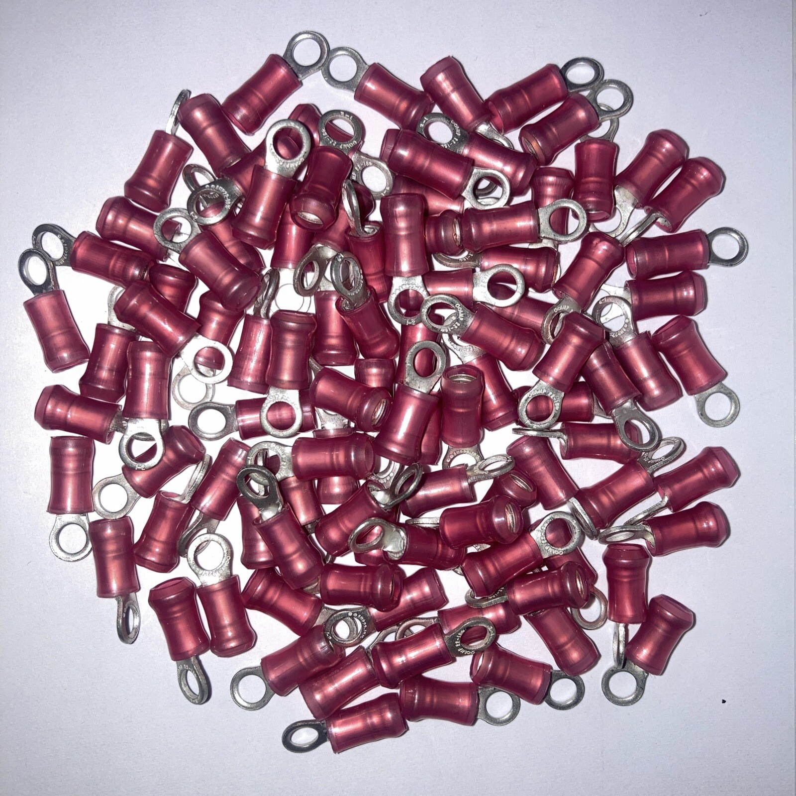AMP 36150 22-16   #6 Stud Ring Term. Nylon Insulated Aviation Grade  100 pcs.