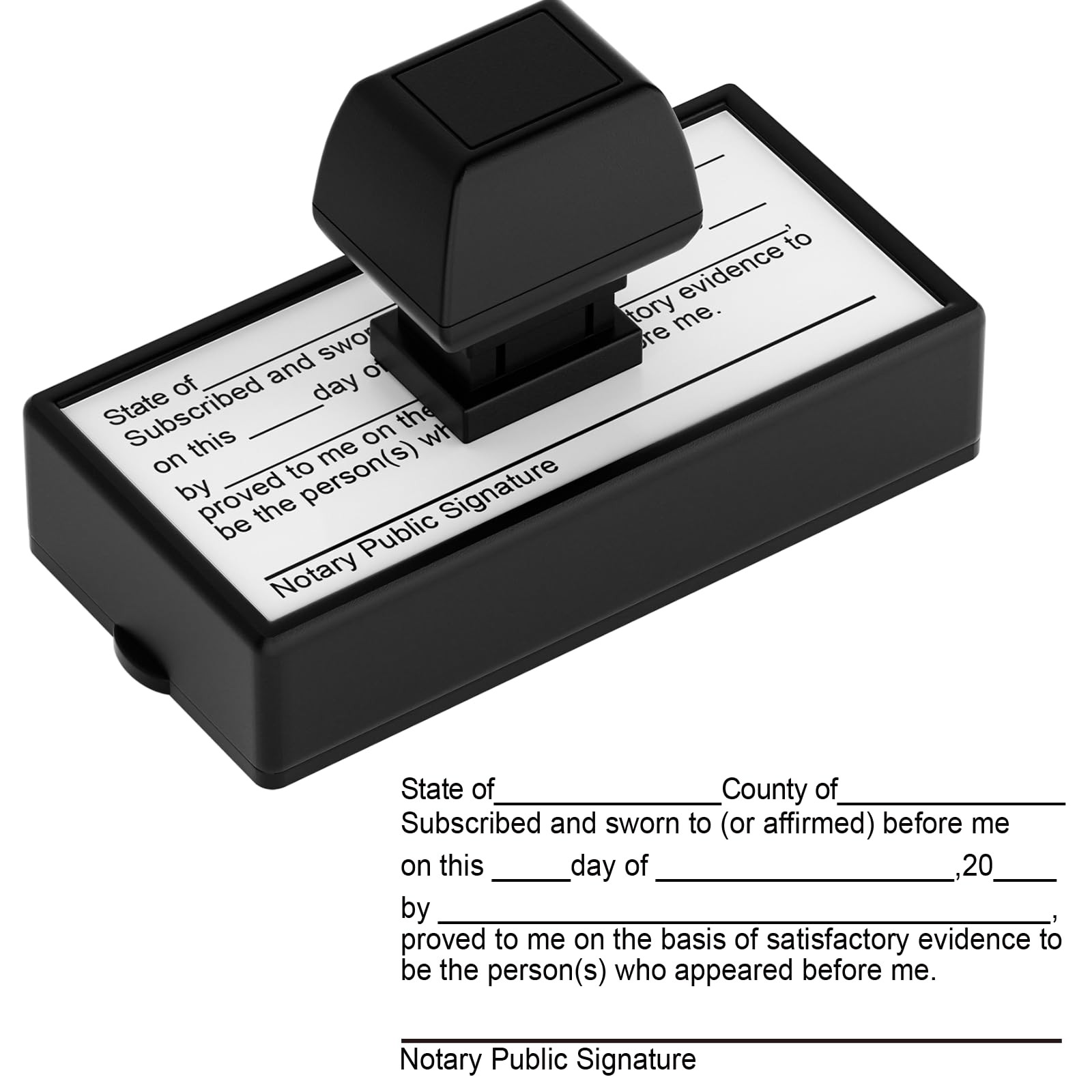 Notary Jurat Stamp Self-Inking Notary Supplies for Official Documents Seals
