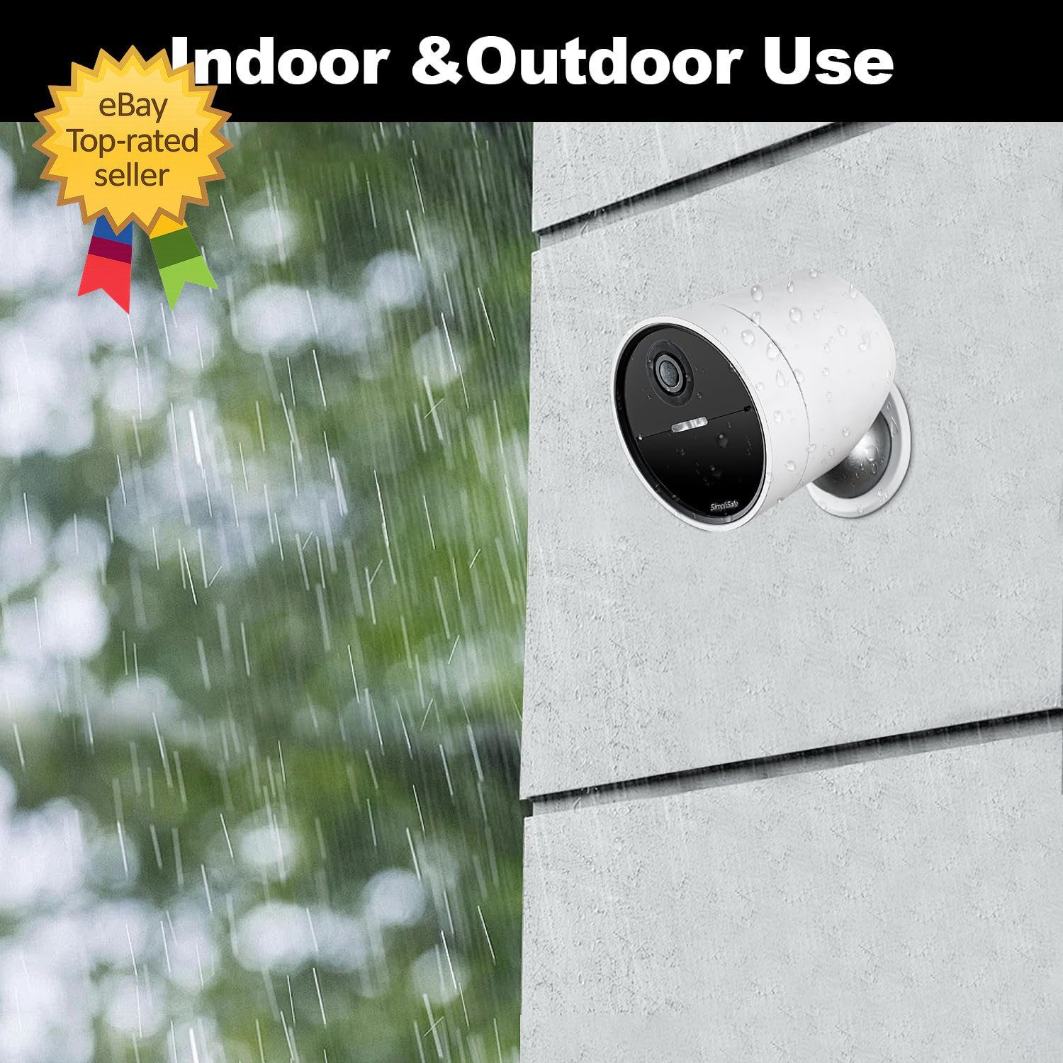 2 Pack Metal Wall Mount Compatible with Simplisafe Wireless Outdoor Security Cam