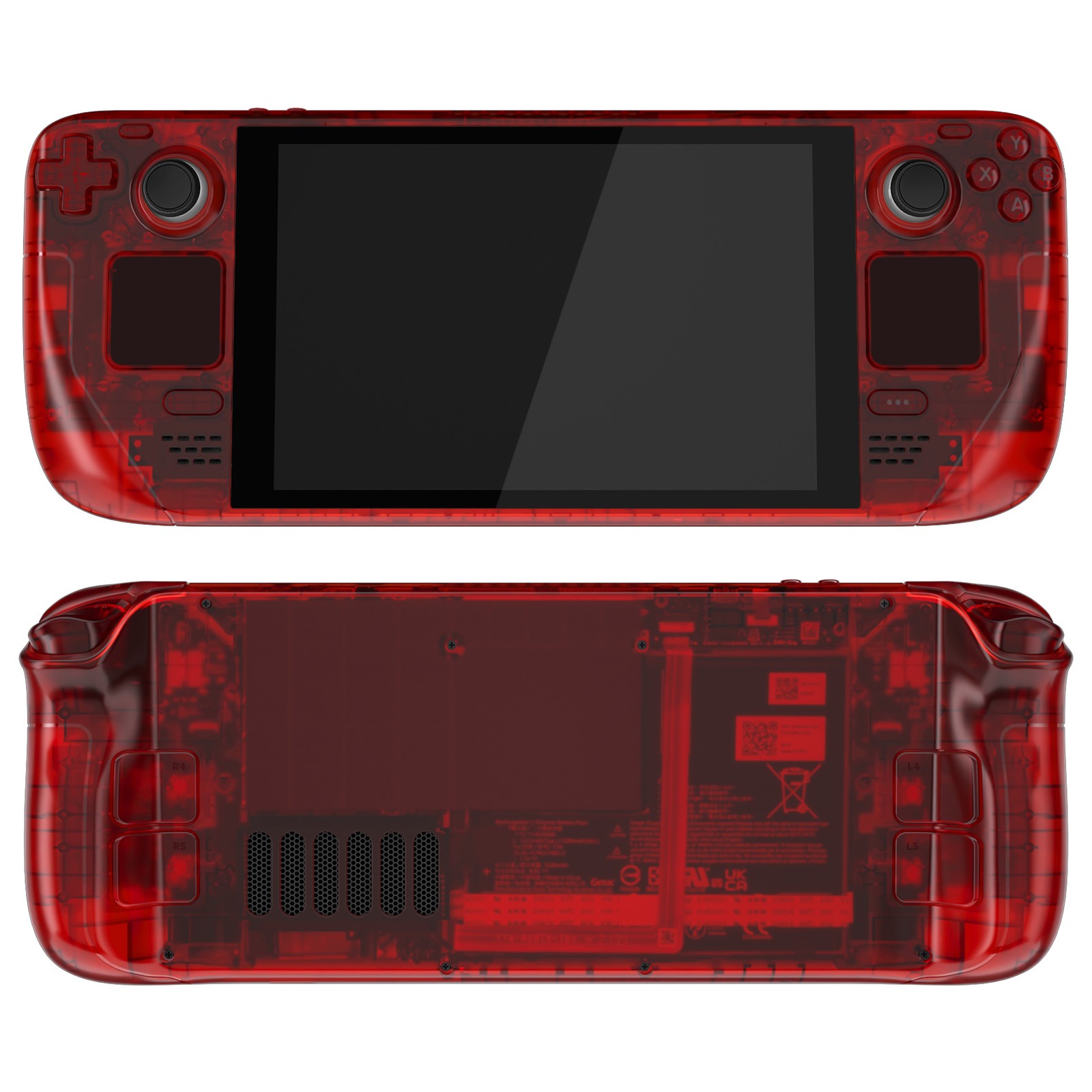 eXtremeRate Full Set Shell Buttons Faceplate Back Plate Shell for Steam Deck USA