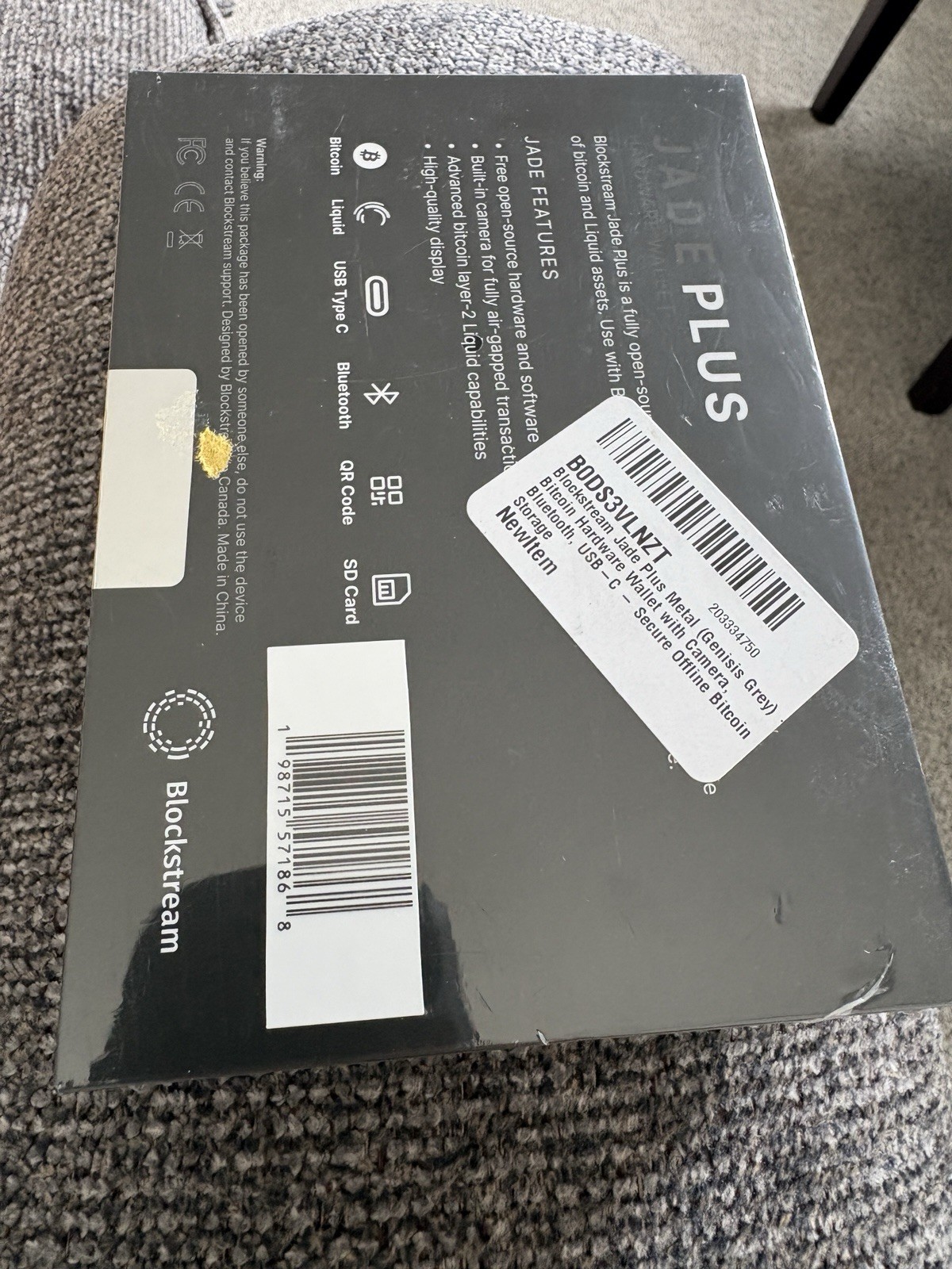 Blockstream Jade Plus Bitcoin Hardware Wallet