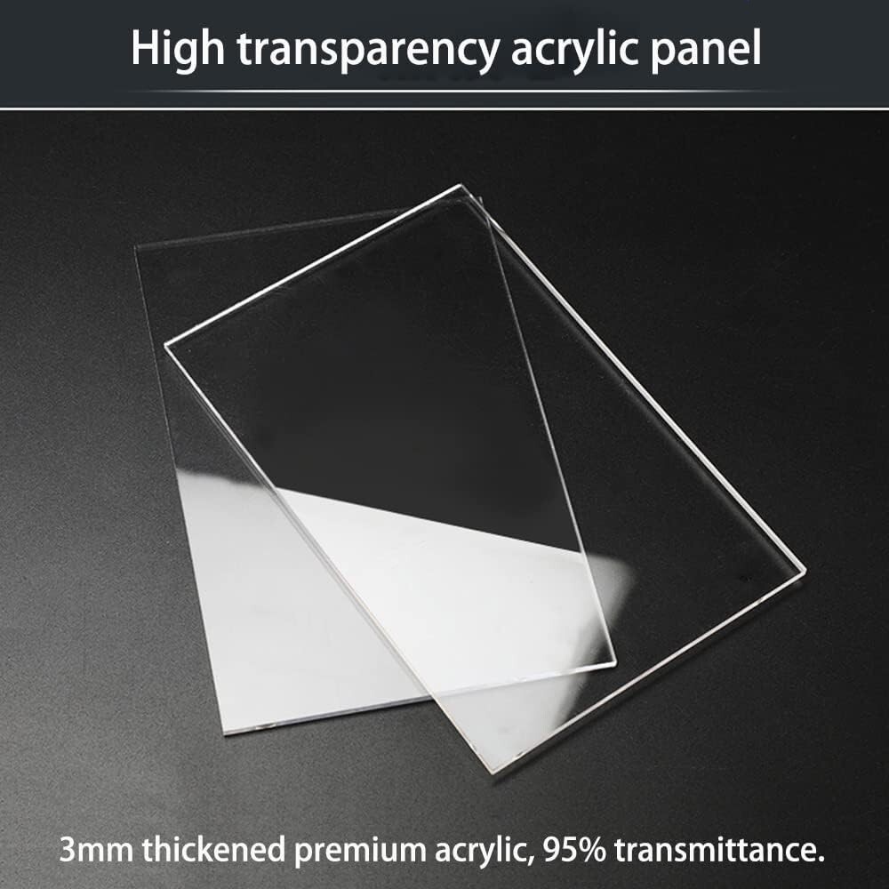 Large Acrylic Display Case (23.6x11.8x7.8) Clear, Suitable 1/8 Scale Models