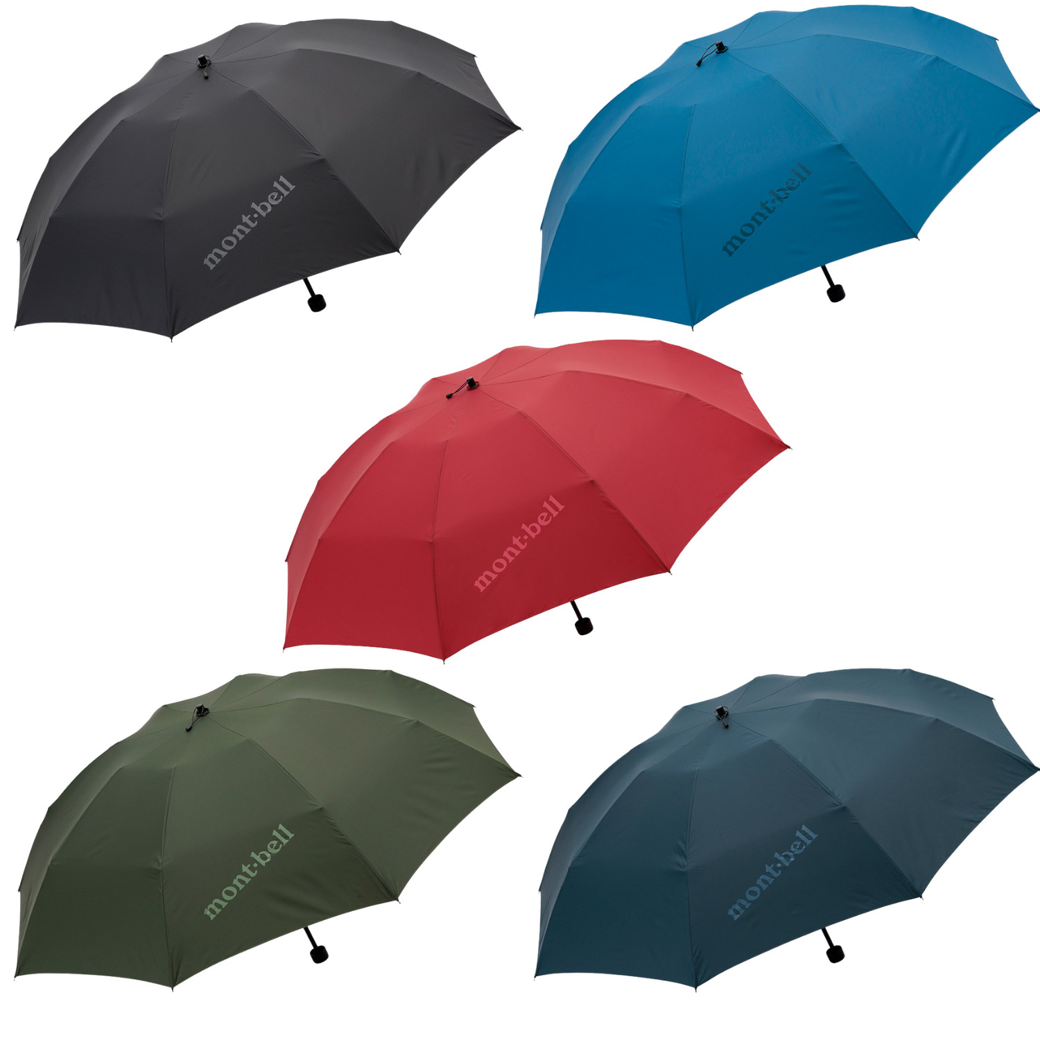Montbell Trekking Umbrella 60 Lightweight Carbon Fiber 8-Rib Compact Travel