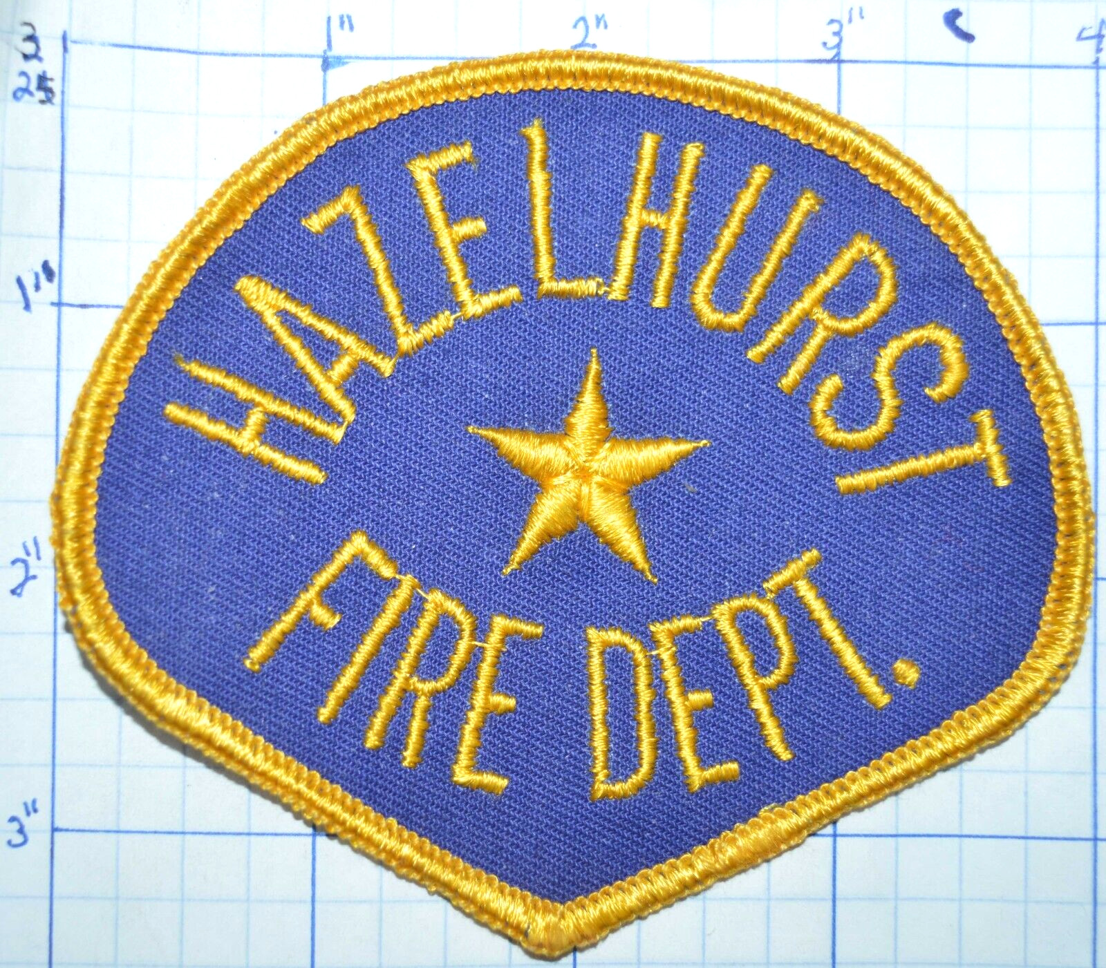 GEORGIA, HAZELHURST FIRE DEPT VINTAGE PATCH