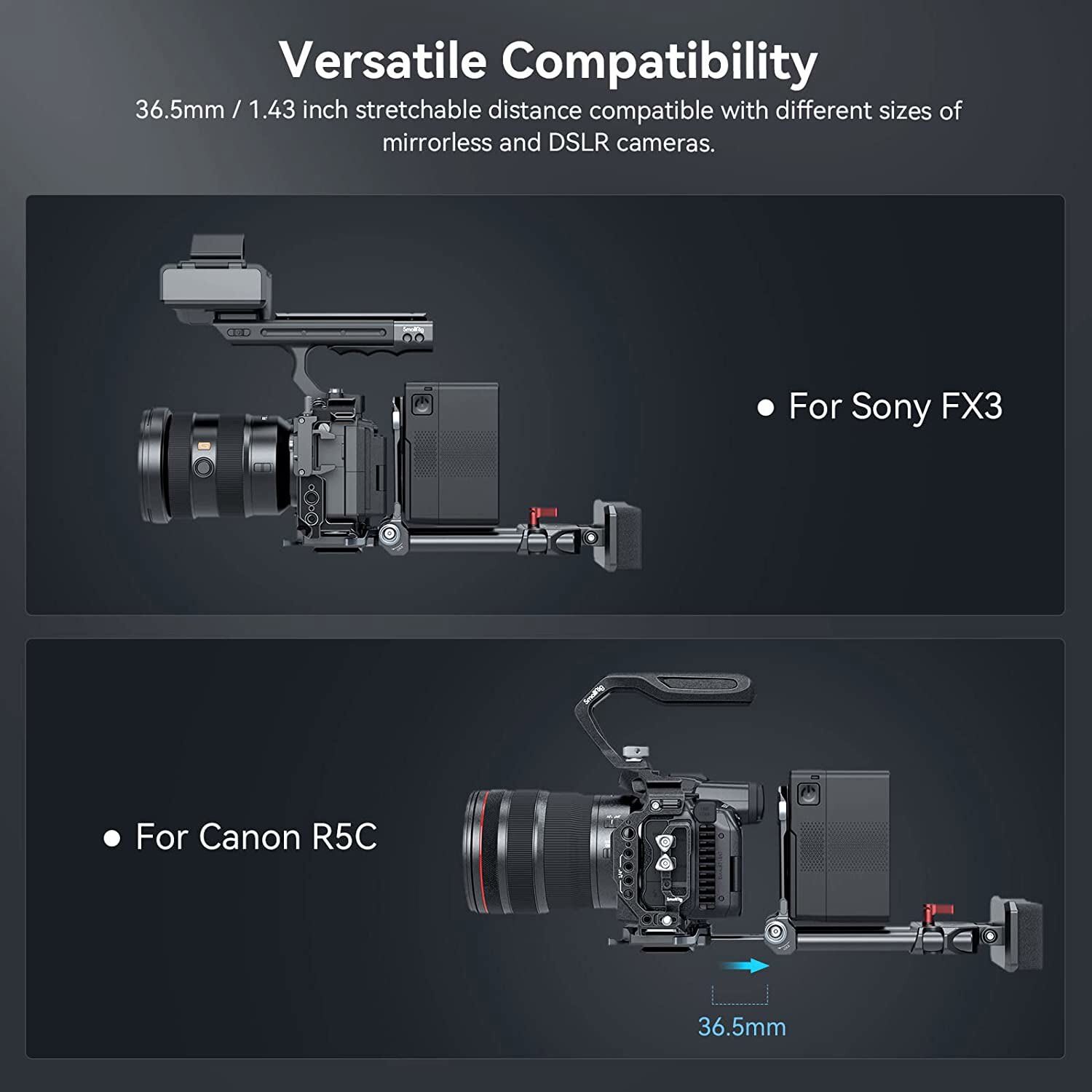 SmallRig Advanced Compact V-Mount Battery All-in-one Mounting System Solution