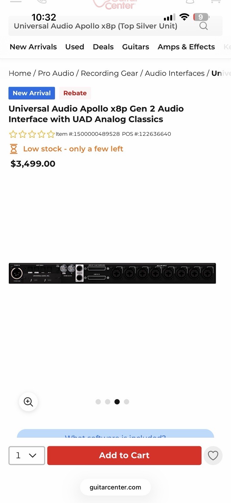 Universal Audio Apollo x8p Gen 2 Rackmount Audio Interface, Apollo Series