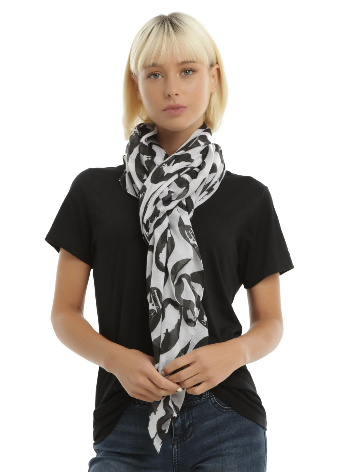Miss Peregrine's Home For Peculiar Children Cameos Oblong Scarf 44" x 72" NWT
