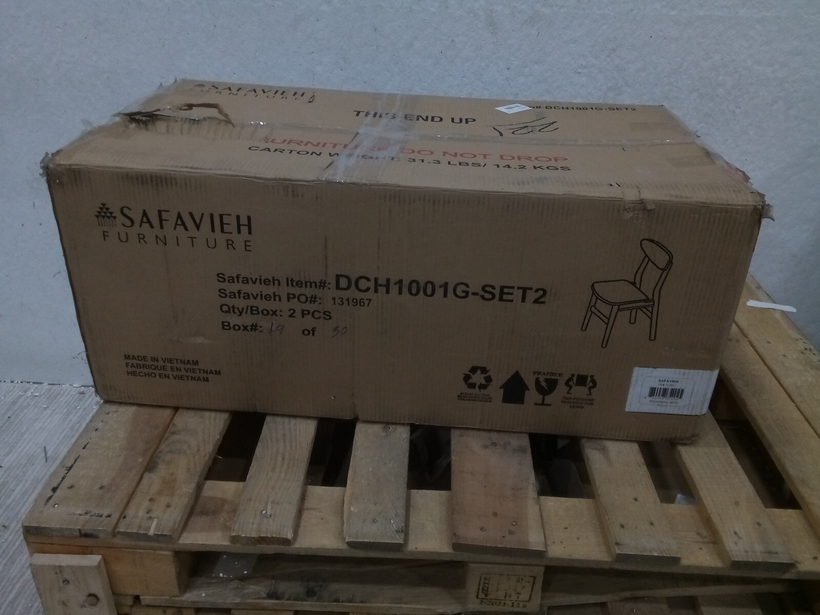 Safavieh Lucca Retro Dining Chair, Reduced Price 2172722171 DCH1001G-SET2
